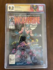 MARVEL 1988 WOLVERINE #1 SIGNED CHRIS CLAREMONT CUSTOM LABLE CGC 9.2 picture