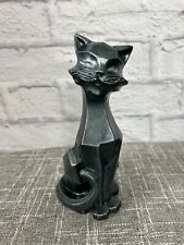 Universal Statuary Corp. Cubist Black Siamese Cat Statue 11