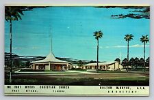 The Fort Myers Christian Church Florida Vintage Posted 1971 picture