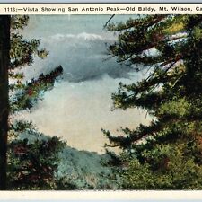 c1920s Old Baldy, Mt. Wilson, CA Vista showing San Antonio Park M. Kashower A201 picture