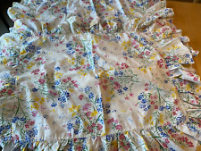 VINTAGE ST MORITZ USA MADE SPRING FLORAL STANDARD RUFFLE PILLOW SHAMS  LOT OF 2 picture