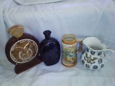Lot of 4 Vintage Collectibles 2 Decanters a Pitcher a Mug picture