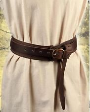 Medieval leather genuine Leather Belt Roman belt Adventurer's Belt - Leather Arm picture