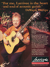 2000 Print Ad of Larrivee D10 Acoustic Guitar w DeWayne Phillips of George Jones picture