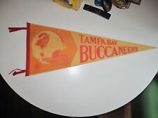 NFL Football 1960-70's Two Bar Helmet TAMPA BAY BUCCANEERS Off. Licensed Pennant picture