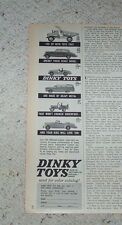 1961 print ad-Dinky Toys dump truck jeep rolls royce rambler bentley car Meccano picture