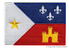 CAJUN FLAG PATCH embroidered iron-on ACADIANA FRENCH LOUISIANA STATE SOUVENIR picture