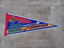 1997 Florida Marlins vs Cleveland Indians MLB World Series Pennant NOS picture