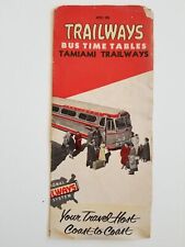 Trailways Tamiami Bus TimeTables 1956 Florida Map Advertisement picture
