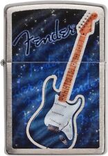 Zippo Fender Guitar 29128 Brushed Chrome picture