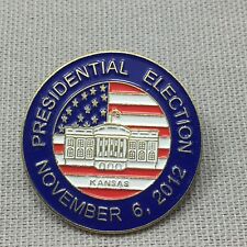 Presidential Election 2012 Kansas Pin Hat Tie Lapel Pinback Collectible Souvenir picture