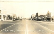 Postcard RPPC 1943 California Colton I Street automobiles CA24-812 picture