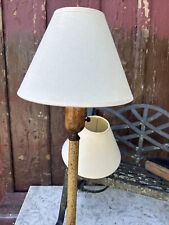 Matching PAIR Classic Cream White Fabric On LAMP SHADES 4x7x10 W/5Harp Bell picture