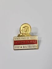 State Fair of Texas Honor Guest Badge Lapel Pin 2002 Big Tex 50th RARE picture