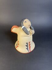 Native American Jemez Pottery Story Teller 4.75” Angel By F Toya picture
