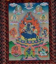 Size 124 Cm / 74 Cm Gold painted Tibetan Thangka Meditation wall hanging, TT4 picture