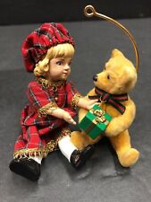 Vintage Hallmark Keepsake Christmas Ornament Lucinda And Teddy In Box picture