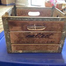 Vintage Antique Sealtest Rochester NY Bottle Wooden Box Erie Crate 4-62 1962 picture