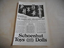 early 1900s MAGAZINE AD #A4-177 - SCHOENHUT DOLLS picture