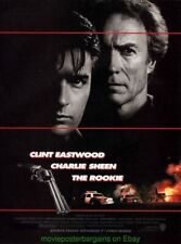 THE ROOKIE MOVIE POSTER Original SS 27x40 CLINT EASTWOOD CHARLIE SHEEN picture