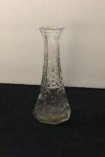 Antique Hoosier Glass 6” Vase Clear Glass #4063-B picture