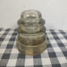 Vintage ARMSTRONG U.S.A. Glass Railroad Insulator DP1 Clear Collectible picture
