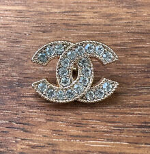 1 Chanel Shank Button, 22mm, Crystal & Gold Designer Button picture