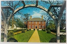 Vintage Williamsburg Virginia VA Colonial Williamsburg With House Garden View  picture