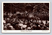 c1911 RPPC Coronation Procession Carriage Prince of Wales Postcard picture