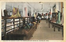 James Black Dry Goods Second Floor Silk Section Waterloo Iowa 1920s Postcard picture