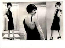 LG905 1967 Original Photo MAGGY ROUFF WOMENS FASHION IN PARIS Daring Black Dress picture