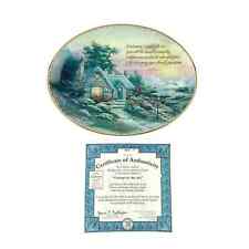 Thomas Kincade Bradford Exchange Guiding Lights Decorative Plate Cottage By Sea picture