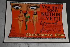 1972 Print Ad Oklahoma City Checkmate Playgirl Club Strip Go Go Dancers art picture