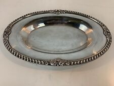 Vintage EPCA Bristol Silver Plate Oval Tray by Poole #20 picture