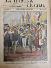 1909 Celebrity Tzar Nicolas II Arrive Racconigi 1 Journal Antique picture