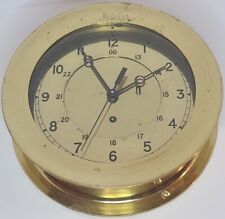 Vintage Working CHELSEA Heavy Brass Nautical Maritime Marine Porthole Wall Clock picture