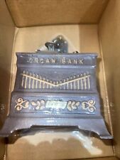 Vintage Book of Knowledge Cast Iron 1882 Reproduction Mechanical Organ Bank New picture