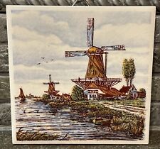 Vintage H & R Johnson LTD Dutch Scene Tile England picture