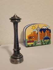 Vintage SPACE NEEDLE PEWTER STATUE 5  picture