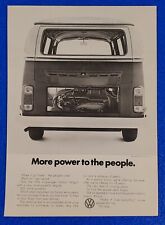 1972 VOLKSWAGEN BUS / VAN CLASSIC ORIGINAL PRINT AD 