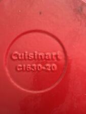 Cuisinart Dutch Oven Roaster Red Enamel Cast Iron 3 Qt. C1630-20 picture