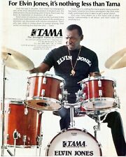 1982 Print Ad of Tama Superstar Drum Kit w Elvin Jones picture