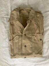 Vintage WWII US Army Seargeant Cotton Khaki Twill Summer Shirt 15 x 32 picture