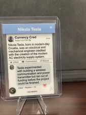 2022 Cardsmiths Currency Series 1 #7 Nikola Tesla Logo Misprint picture