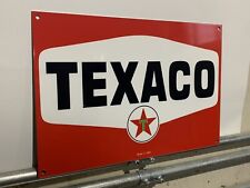 Vintage Style Texaco Oil Gas Pump Heavy Steel Metal Quality Sign picture