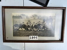 1895 Vintage Football Team Photograph Framed Antique ORIGINAL Flawless Condition picture
