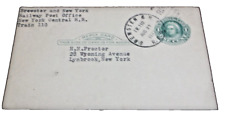 AUGUST 1937 NEW YORK CENTRAL NYC HARLEM BREWSTER & NEW YORK #110 RPO POST CARD picture
