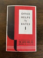 Vintage Bates Office Equipment Brochure Dater Stapler Eyeleter Index Perforator picture