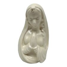 Vintage Haeger Ceramic Virgin Mary Madonna Praying  Planter  8.5” Tall picture