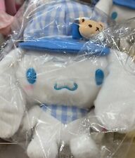 Sanrio Character Cinnamoroll Stuffed Toy S (Gingham Newsboy Cap) Plush New Japan picture